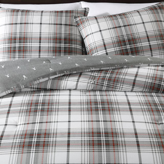 Thumbnail 32: Eddie Bauer Eddie Bauer Alder Plaid 100% Cotton Comforter Bedding Set 