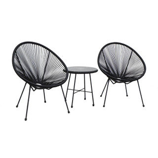 Thumbnail 5: DUKAP Sassio 3 Piece Conversation Patio Set with Cushions 