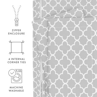 Thumbnail 22: Home Collections Home Collections Premium Soft Quadrafoil Duvet Cover Set 