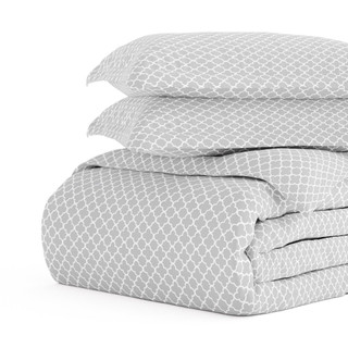 Thumbnail 13: Home Collections Home Collections Premium Soft Quadrafoil Duvet Cover Set 