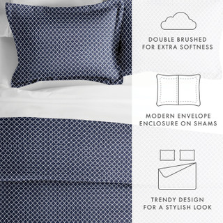 Thumbnail 20: Home Collections Home Collections Premium Soft Quadrafoil Duvet Cover Set 