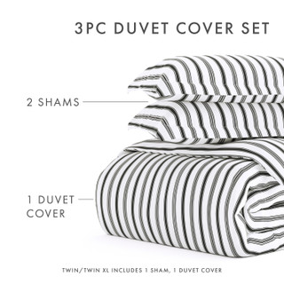 Thumbnail 27: Home Collections Home Collections Premium Soft Vertical Dream Duvet Cover Set 