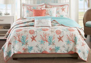 Thumbnail 3: Madison Park Madison Park Pebble Beach 6-pc. Coverlet Set 