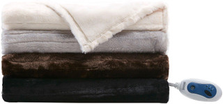 Thumbnail 3: Beautyrest Beautyrest Duke Faux Fur Heated Throw 