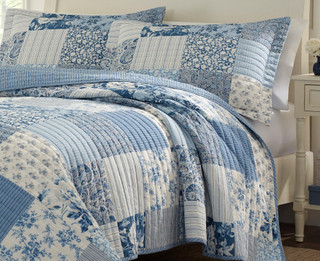 Thumbnail 7: Laura Ashley Laura Ashley Paisley Patchwork Quilt Set 