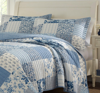 Thumbnail 9: Laura Ashley Laura Ashley Paisley Patchwork Quilt Set 