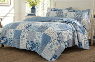 Thumbnail 5: Laura Ashley Laura Ashley Paisley Patchwork Quilt Set 