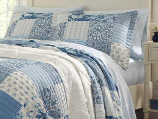 Thumbnail 10: Laura Ashley Laura Ashley Paisley Patchwork Quilt Set 