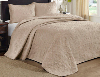 Thumbnail 1: Madison Park Madison Park Quebec 3 pc Corner Pleated Quilted Bedspread 