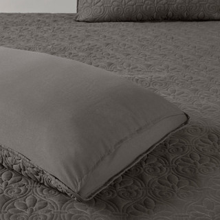 Thumbnail 39: Madison Park Madison Park Quebec 3 pc Corner Pleated Quilted Bedspread 