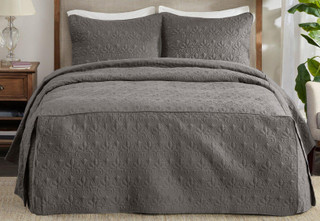 Thumbnail 8: Madison Park Madison Park Quebec 3 pc Corner Pleated Quilted Bedspread 