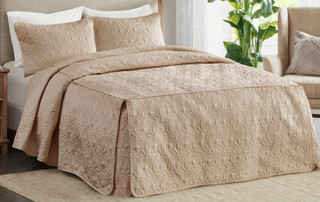 Thumbnail 5: Madison Park Madison Park Quebec 3 pc Corner Pleated Quilted Bedspread 