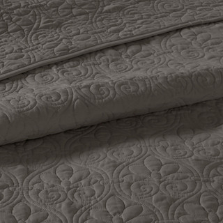 Thumbnail 30: Madison Park Madison Park Quebec 3 pc Corner Pleated Quilted Bedspread 