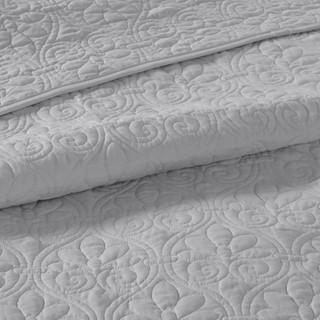 Thumbnail 10: Madison Park Madison Park Quebec 3 pc Corner Pleated Quilted Bedspread 