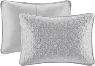 Thumbnail 6: Madison Park Madison Park Quebec 3 pc Corner Pleated Quilted Bedspread 