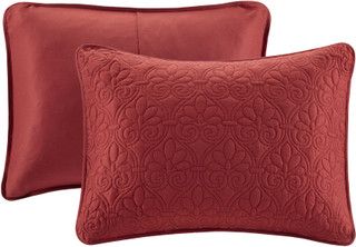 Thumbnail 6: Madison Park Madison Park Quebec 3 pc Corner Pleated Quilted Bedspread 