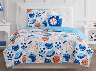 Thumbnail 1: My World My World Kids All Star Quilt Set 