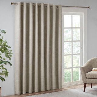Thumbnail 3: SUNSMART SunSmart Maya Printed Heathered Blackout Patio Panel 