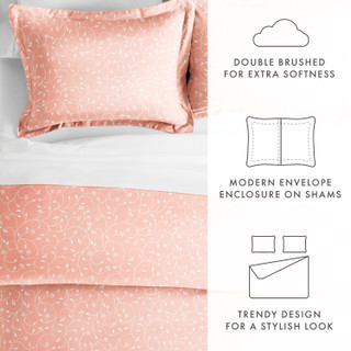 Thumbnail 17: Home Collections Home Collections Premium Soft Pink Buds Duvet Cover Set 
