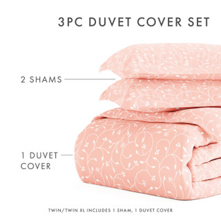 Thumbnail 24: Home Collections Home Collections Premium Soft Pink Buds Duvet Cover Set 