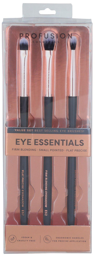 Thumbnail 1: PROFUSION Profusion 3 Pc Eye Essentials Makeup Brush Set 