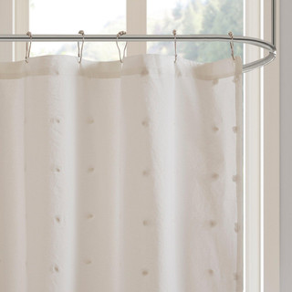 Thumbnail 3: Urban Habitat Urban Habitat Brooklyn Jacquard Pom Pom Shower Curtain 