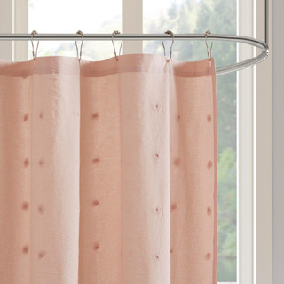 Thumbnail 3: Urban Habitat Urban Habitat Brooklyn Jacquard Pom Pom Shower Curtain 