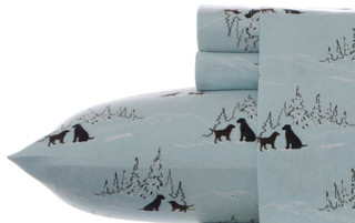 Thumbnail 1: Eddie Bauer Eddie Bauer Dog Friends Flannel King Sheet Set 