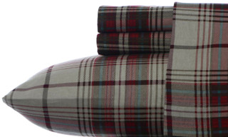 Thumbnail 1: Eddie Bauer Eddie Bauer Montlake Plaid Flannel King Sheet Set 