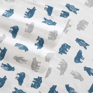 Thumbnail 4: Eddie Bauer Eddie Bauer Bear Mountain Cotton Flannel Sheet Set 