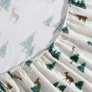 Thumbnail 6: Eddie Bauer Eddie Bauer Deer Hollow Cotton Flannel Sheet Set 