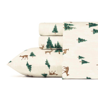Thumbnail 2: Eddie Bauer Eddie Bauer Deer Hollow Cotton Flannel Sheet Set 