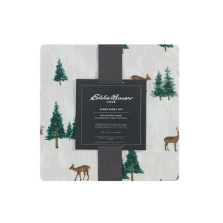 Thumbnail 4: Eddie Bauer Eddie Bauer Deer Hollow Cotton Flannel Sheet Set 