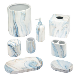 Thumbnail 4: Avanti Wave Bathroom Collection Jar 