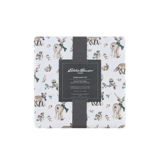 Thumbnail 3: Eddie Bauer Eddie Bauer Woodland Friends Cotton Flannel Sheet Set 