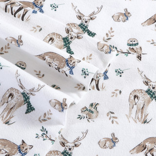 Thumbnail 5: Eddie Bauer Eddie Bauer Woodland Friends Cotton Flannel Sheet Set 