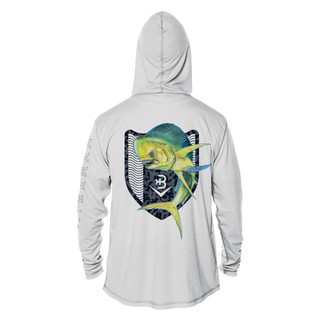 Thumbnail 1: BRINY Briny Mahi Mens Hooded Performance Fishing Shirt 