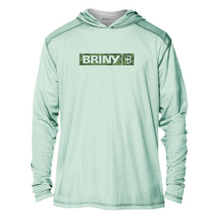 Thumbnail 2: BRINY Briny Striper Mens Hooded Performance Fishing Shirt 