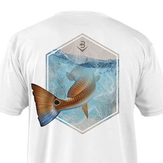 Thumbnail 3: BRINY Briny Redhead Mens Short Sleeve Performance Fishing Shirt 