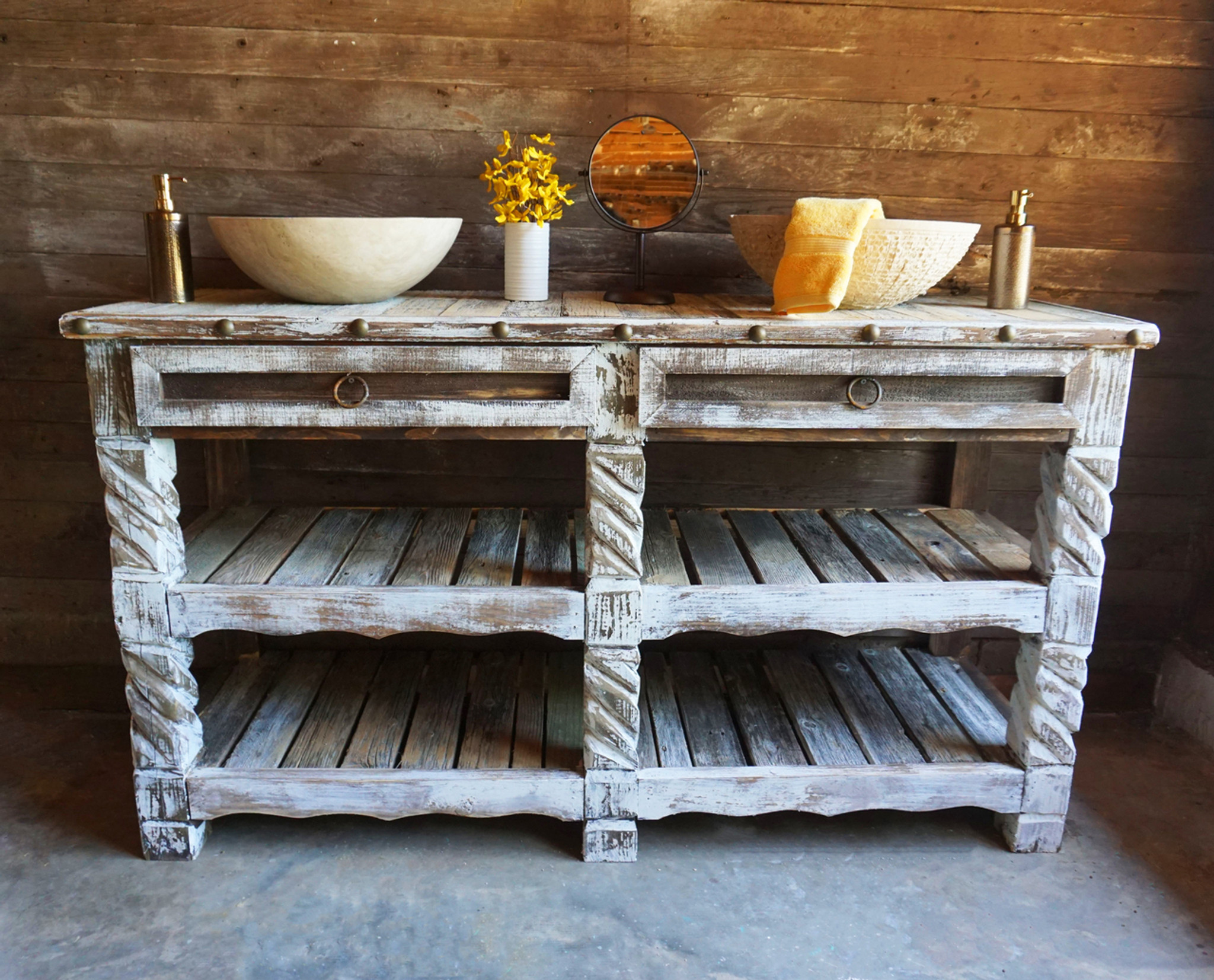 Teak Shower Caddy - Rustic & Durable