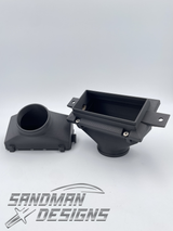 PASSENGER SIDE AC VENT HOUSING - includes endcap, stainless hardware for endcap and felt bushings