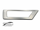 Brushed billet front marker bezel for the 1972–73 Caprice and Impala, viewed straight on