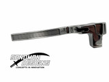 Polished billet OEM-style door handle for the 1971–76 Caprice and Impala, side view showing the ribbed grip