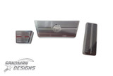 Three polished OEM-style billet pedal pads for 1968–72 A-Body cars with ribbed tops: parking brake, brake and gas