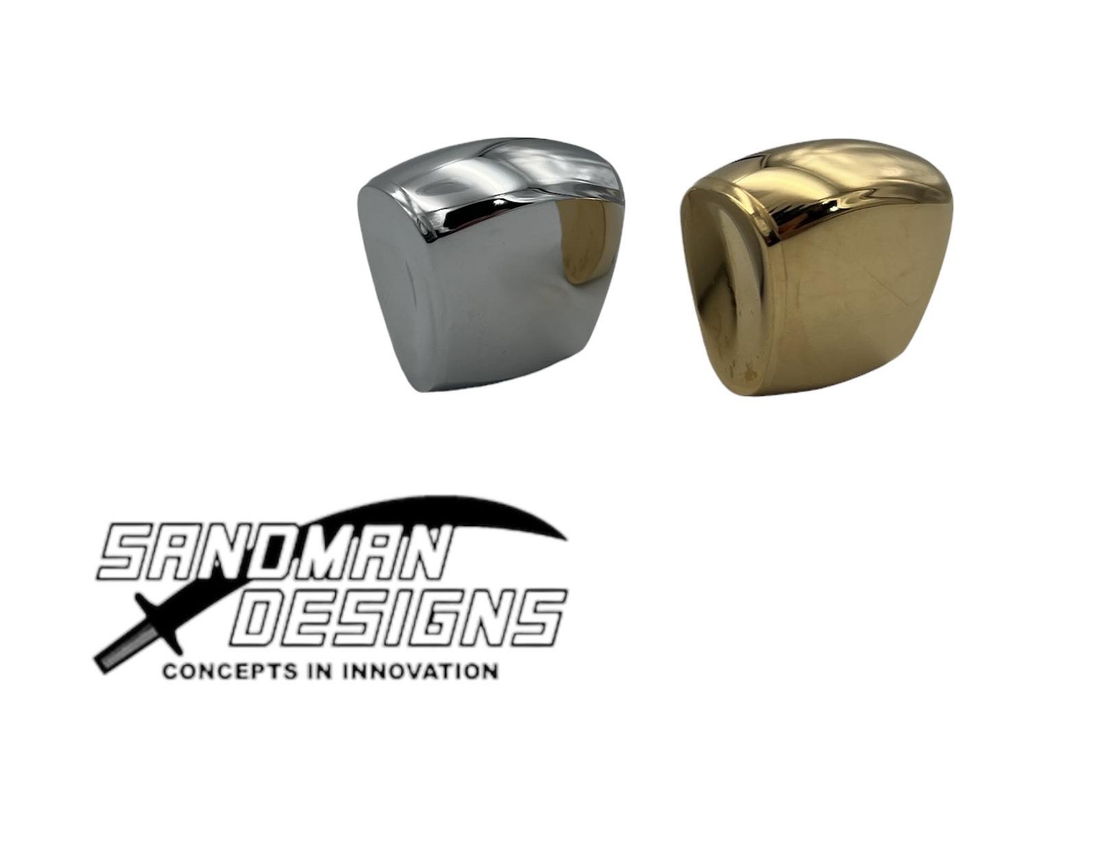 SEAT ADJUSTER KNOB SHOWN IN POLISHED AND 24KT GOLD PLATING