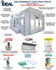 iDEAL - PSB-SDD26B-AK SIDE DOWN DRAFT PAINT SPRAY BOOTH 1PH