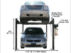 Atlas® Automotive Equipment Garage Pro 8000 4 Post Lift 8,000 lbs