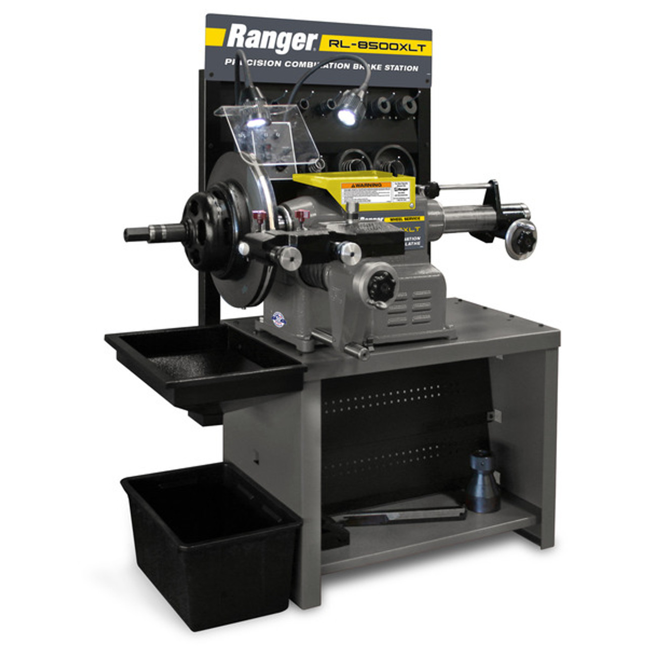 RANGER RL-8500XLT Heavy-Duty Combination Brake Lathe - Grey/Yellow