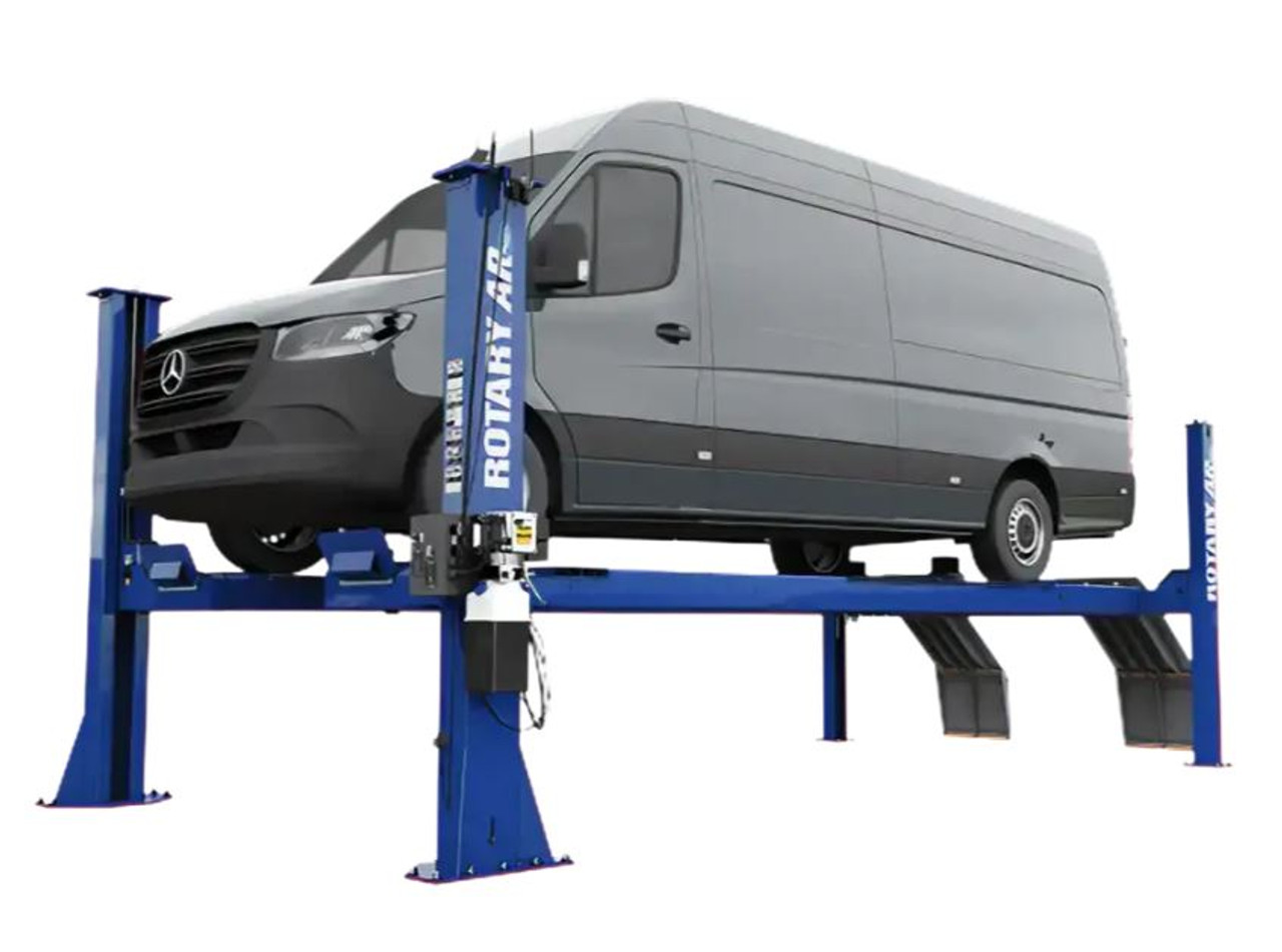 ROTARY ARO16EL 16K Four-Post Open Front Lift, Drive-On Alignment Lift