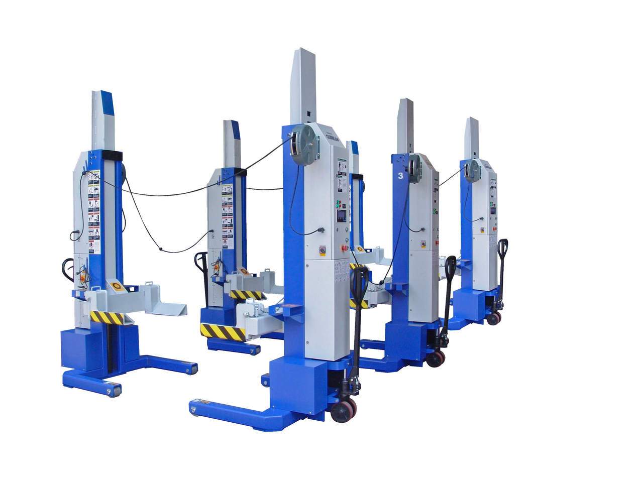 iDEAL MSC-13K-B-678 13,200 LB. Ideal Mobile Column Lifting System (SET OF 6)